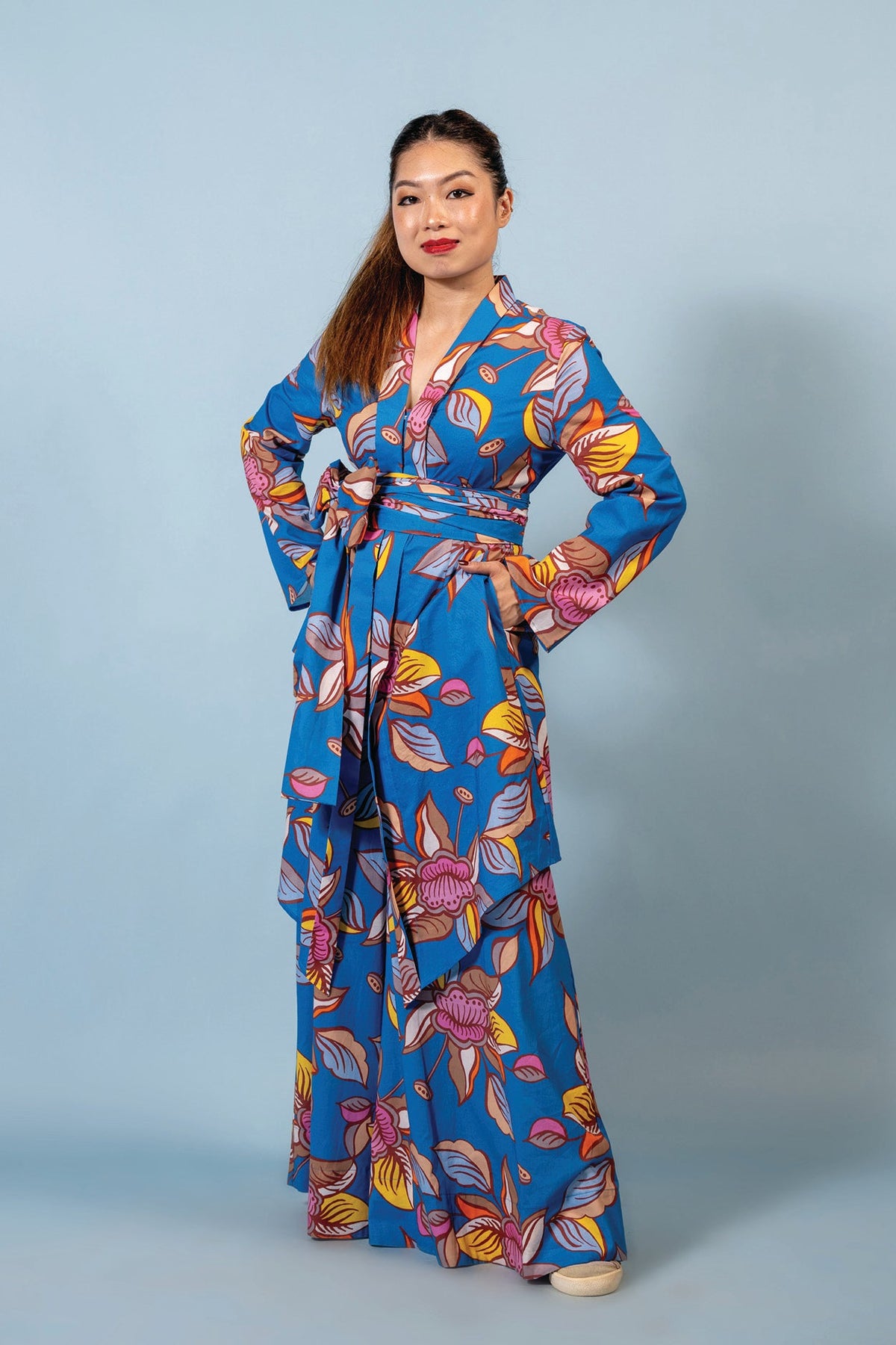 Who’s Wearing The Kebarung - Oolong Blue  (Top only)