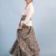 Cherry Kebaya & Wrap Around Sarong Set - Crispy White