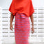 T-Shirt Dress - Crepe Ginger Cherry