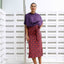 T-Shirt Dress - Crepe Ginger Grape