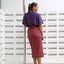 T-Shirt Dress - Crepe Ginger Grape