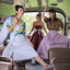 50's Skirt - Bus Mini Pink