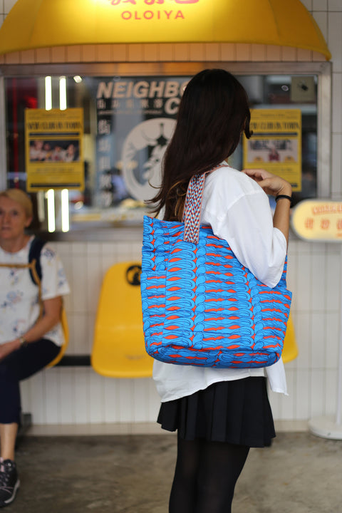 Hana Tote - Oriental Blue