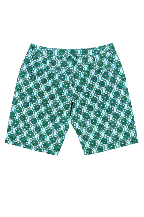 Men's Shorts - Paper Petals Celadon