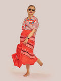 Facade Skirt - Red