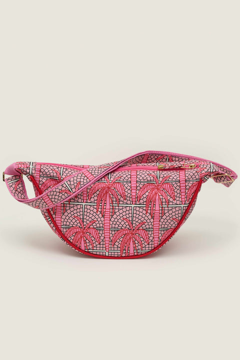 Kasturi Half Moon Bag - Palm Pink