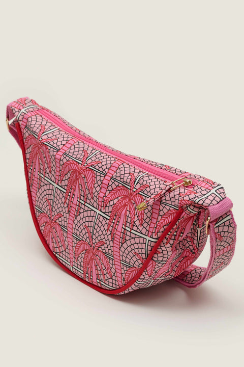 Kasturi Half Moon Bag - Palm Pink