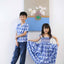 Girls Singapore Smock Dress - Crystal Blossom Blue