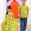 Girls Singapore Smock Dress - Cloud 9 Yellow