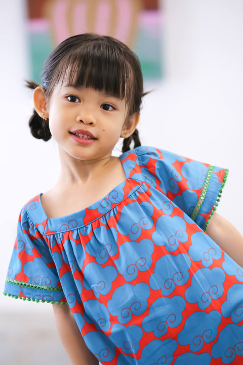 Girls Sunshine Dress - Cloud 9 Blue