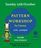 SUNDAY WORKSHOP - WABI SABI PATTERN WORKSHOP by Lisette Scheers