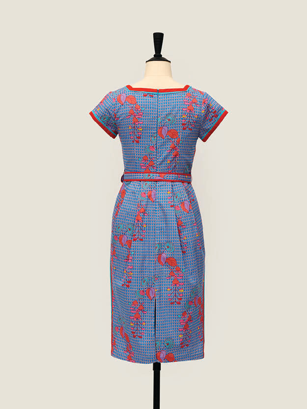 BOAT NECK CHEONGSAM - Willow Roses Clearwater