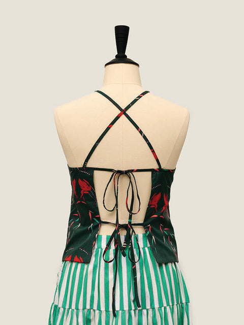 Chinese Bustier - Wild Grass Passion