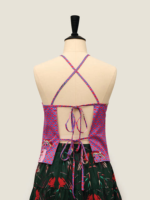 Chinese Bustier - It's Raining Rubies