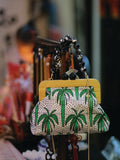 Kasturi Wooden Clutch Bag - Palm Green