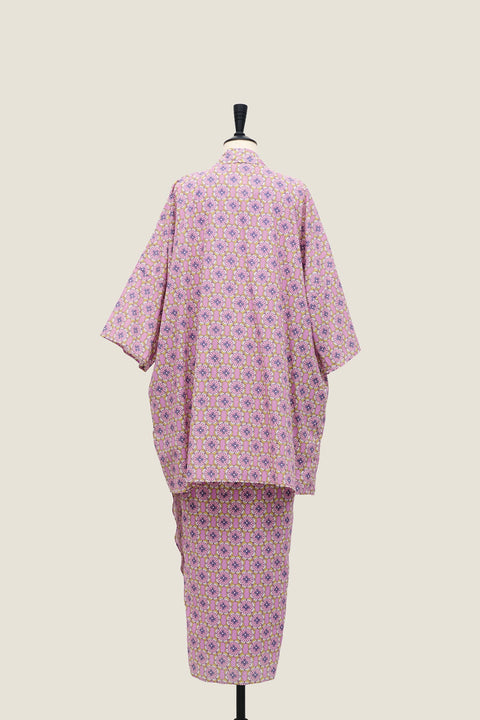 Kimono Kebaya & Sarong Set - Paper Petals Lavender