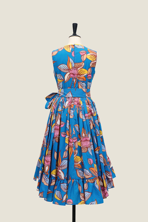 Frilly Frills Frock - Oolong Blue