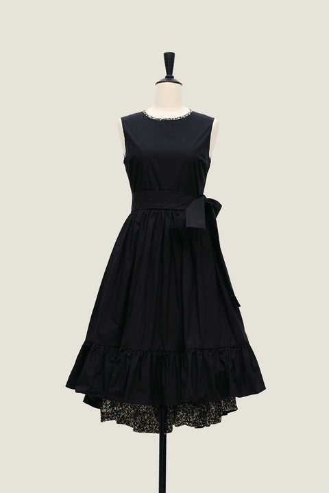 Frilly Frills Frock - Black