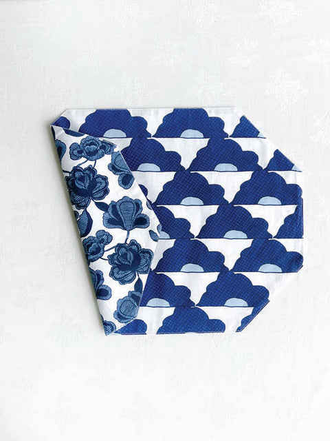 Blue & White Placemats - Kaya Magnolia