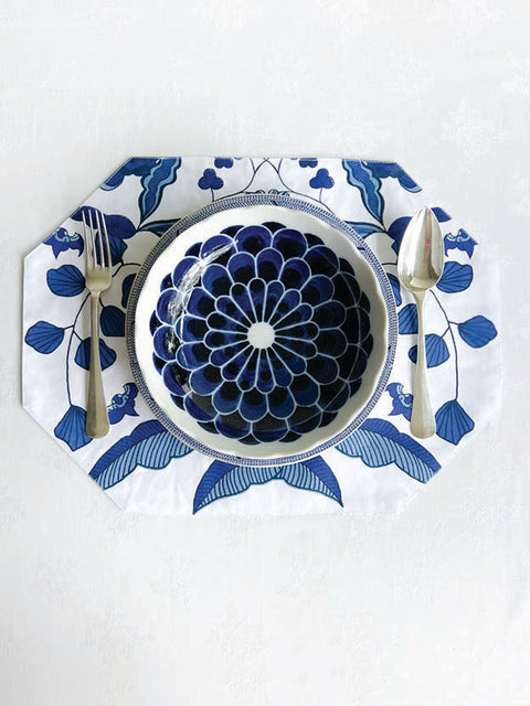 Blue & White Placemats - Breadfruit