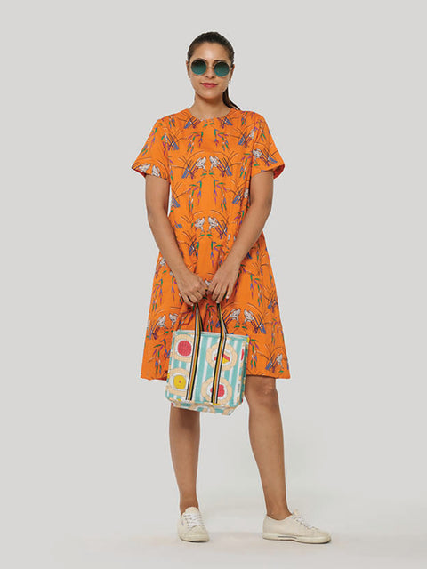 Kee Dress II - Wild Grass Orange