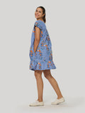 BELLA DRESS - WILLOW ROSES BLUE