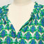 Origami Top - Diamond & Flower Blue