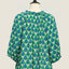 Origami Top - Diamond & Flower Blue