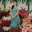 Tulip Dress - Diamond & Flower Blue