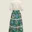 Flexi Skirt - Bunga Doily Green