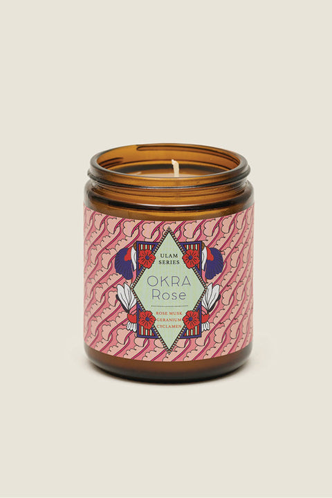 Scented Candle Ulam Series - Okra Rose