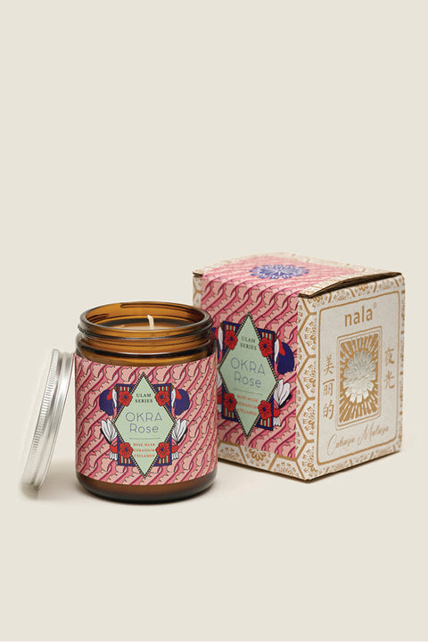 Scented Candle Ulam Series - Okra Rose