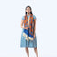 Wool Shawl Cloud 9 Blue & Orange