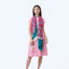 Wool Shawl Cloud 9 Bright Pink & Green