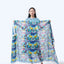 Cotton Voile Scarf Funky Swirl Rainbow