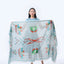 Cotton Voile Scarf Ribbons Baby Blue