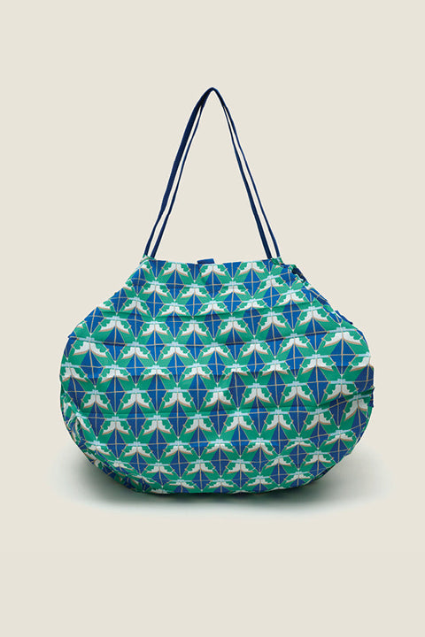 Shupatto Bag - Diamond's & Flower Blue