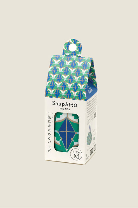 Shupatto Bag - Diamond's & Flower Blue