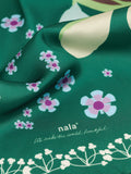 Dare To Bloom Green Scarf