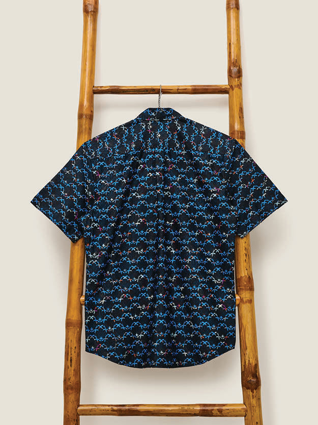 Men's Batik Shirt - Ixora