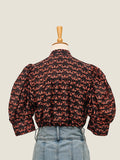 Ladies Batik Shirt - Ixora