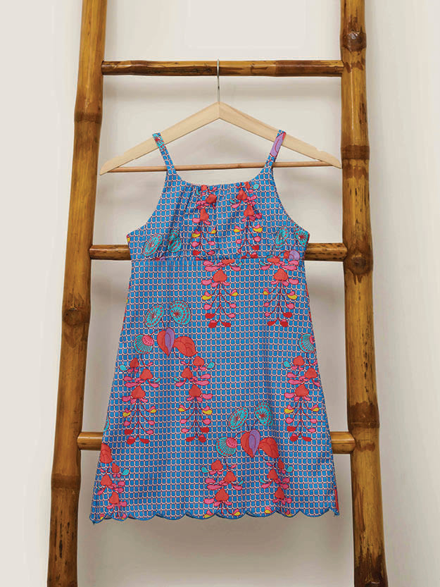 Girls Spaghetti Dress - Willow Roses Clearwater