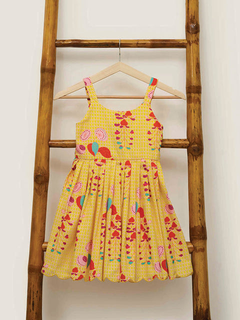 Girls Xox Dress - Willow Roses Buttercup