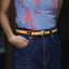 Kasturi Leather Belt - Switch Yellow