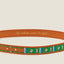 Kasturi Leather Belt - Switch Green