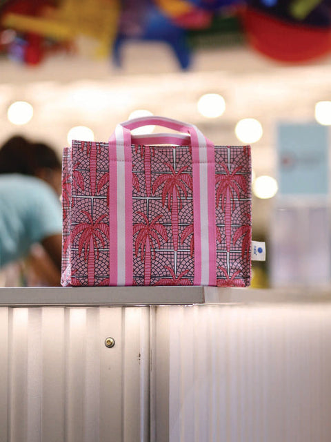 Kasturi Shopper Bag Small - Palm Pink