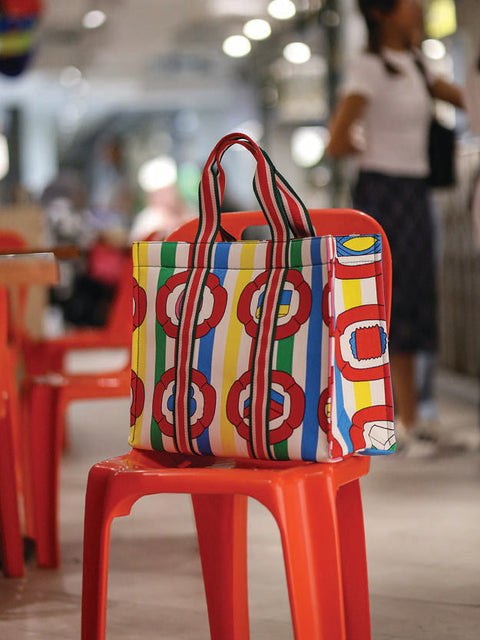 Kasturi Shopper Bag Large - My Kuih Or The Highway Tutti Frutti