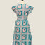 50's Wrap Dress - Tropical Lace Peach