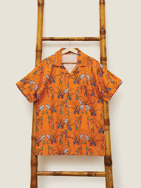 Men's Shirt - Wild Grass Orange