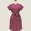 Shirt Dress Mandarin Collar - Love Lattice Strawberries